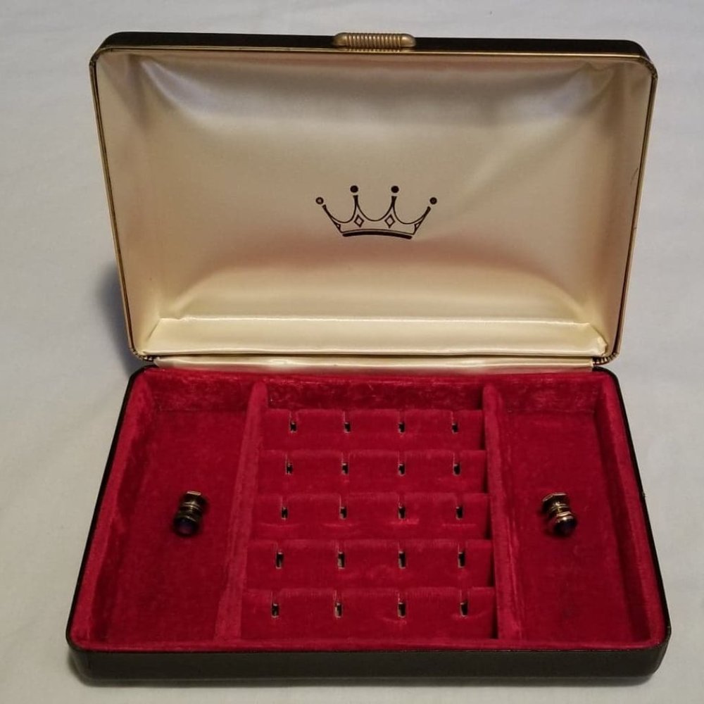 Vintage Mens Jewelry Box 1920s 1930s Cufflinks